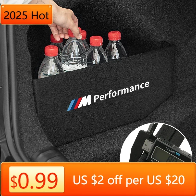 

2025 Новая перегородка заднего багажника автомобиля, боковой органайзер для хранения вещей для BMW G30 G38 G20 F30 F10 G11 G12 F48 F49 F39 X1 X2 X3 X5 X6 G0