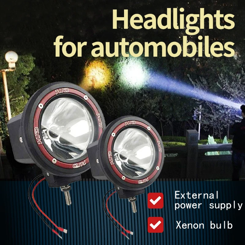 High Power Concentrating Ultra-Long-Range HID Xenon 4Inches/7Inches Car Lights