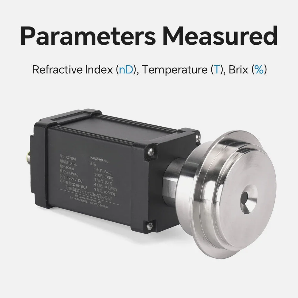 compact type remote online process concentration meter refractometer for fuel system icing inhibitor (FSII)