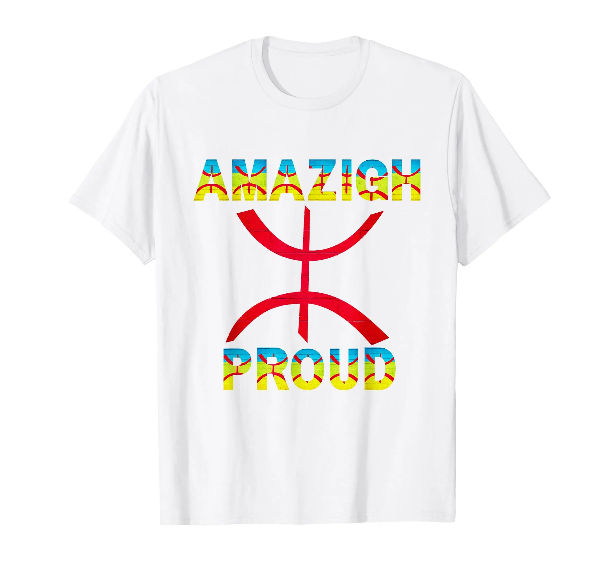 

Футболка из 100% хлопка с флагом AMAZIGH PROUD AND BERBER, мужские и женские футболки унисекс, размер S-6XL
