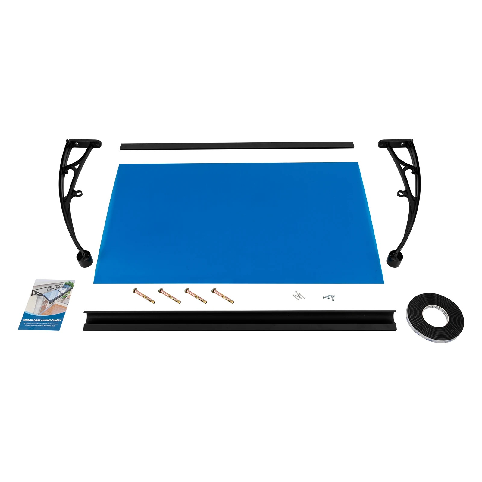 Window Door Awning Canopy, Front Doors/Windows Overhang Awning for Sun Shutter, Patio Awning Canopy view 5