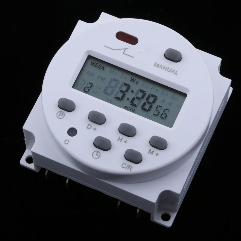 Programmable Digital Timer Relay Switch Electric Timer for Solar Panel and Home Appliance Scheduling