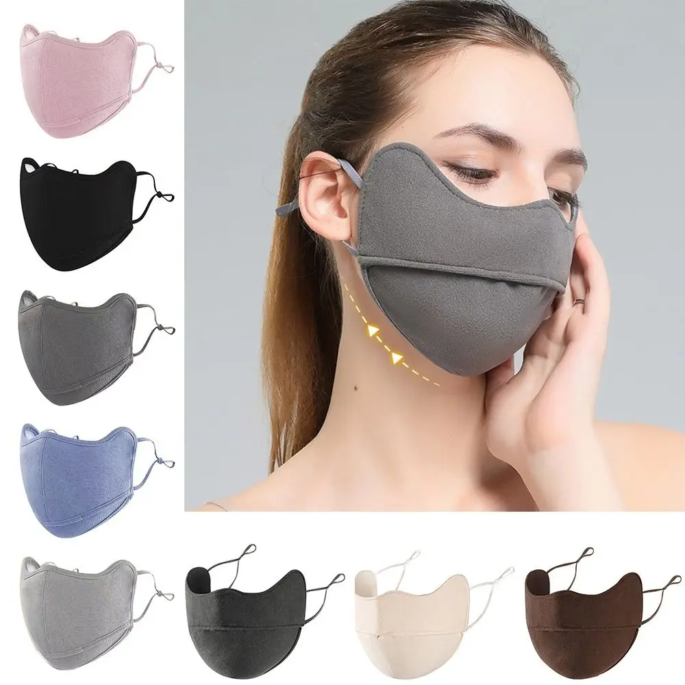New Breathable Warm Masks Derong Material Cold-proof Reusable Face Mask Windproof Skin-friendly Mouth Cover for Cycling