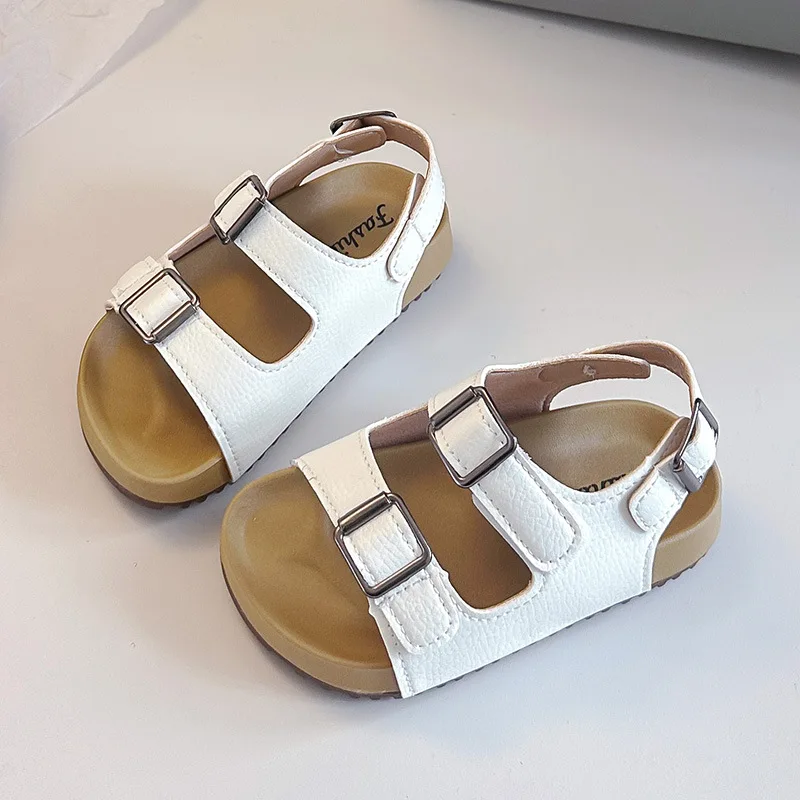Mumoresip Children Beach Shoes Retro Style Soft Sole Girls Sandals Versatile Non-slip 2026 Summer New Fashion Boys Casual Shoes