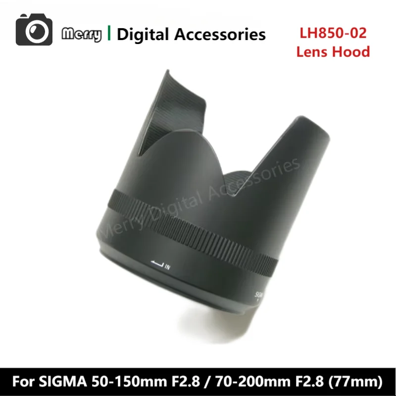 New Original Genuine Front Lens Hood LH850-02 For SIGMA 50-150mm F2.8 APO DC HSM EX OS / 70-200mm 1:2.8 APO DG HSM EX OS (77mm)