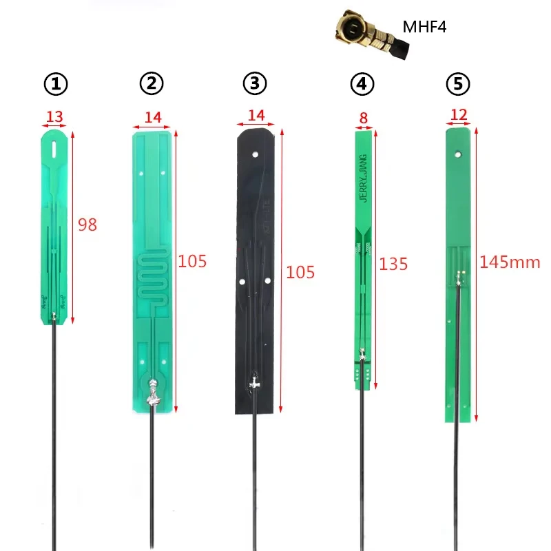 12cm rg1.13 mhf4 4g lte אנטנה pcb 700-2700mhz 8dbi mhf4 אנטנה pcb u. fl פנימי pcb אנטנה pcb עבור SIM7912G-M2 SIM7920G-M2
