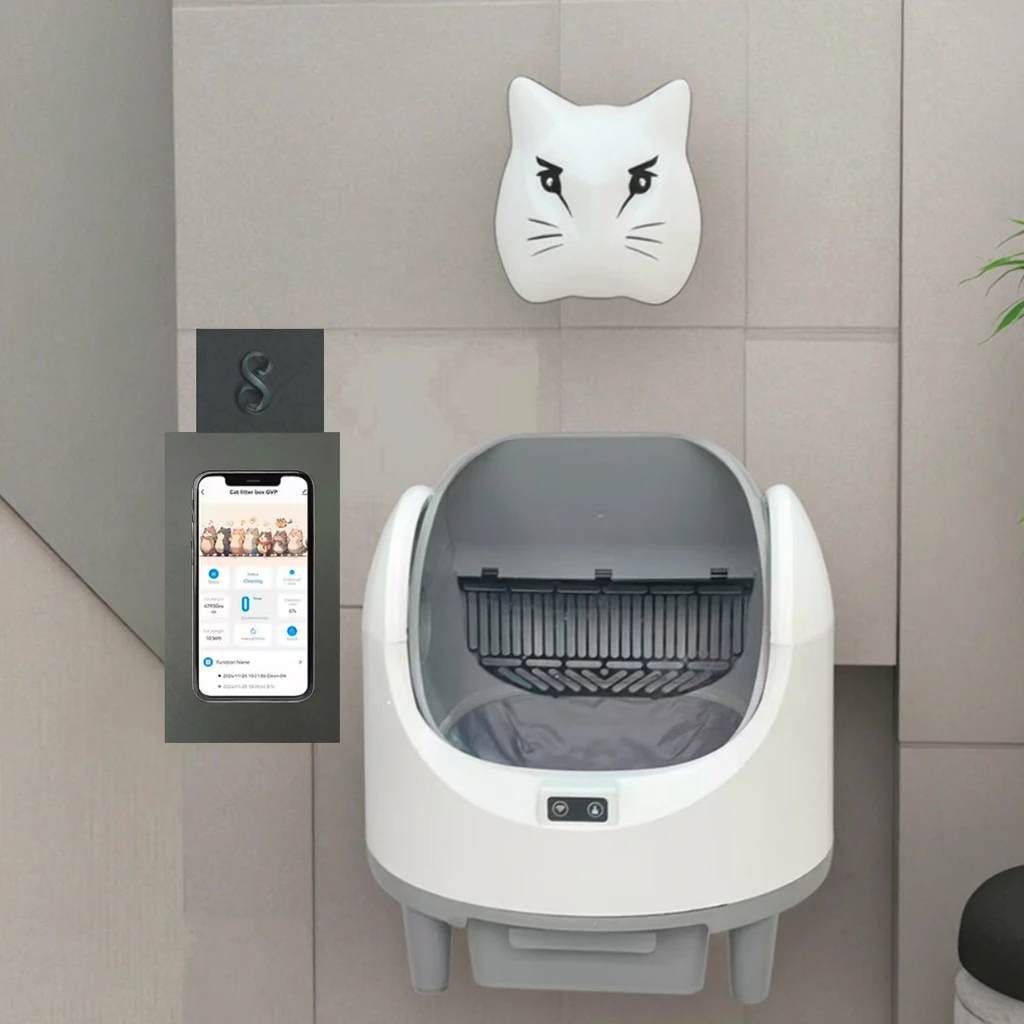 

STLF Smart Full-Automatic Induction Cleaning Electric Shovel Cat LitterS Box with Anti-Splash Feature Intelligent Excrement Acce