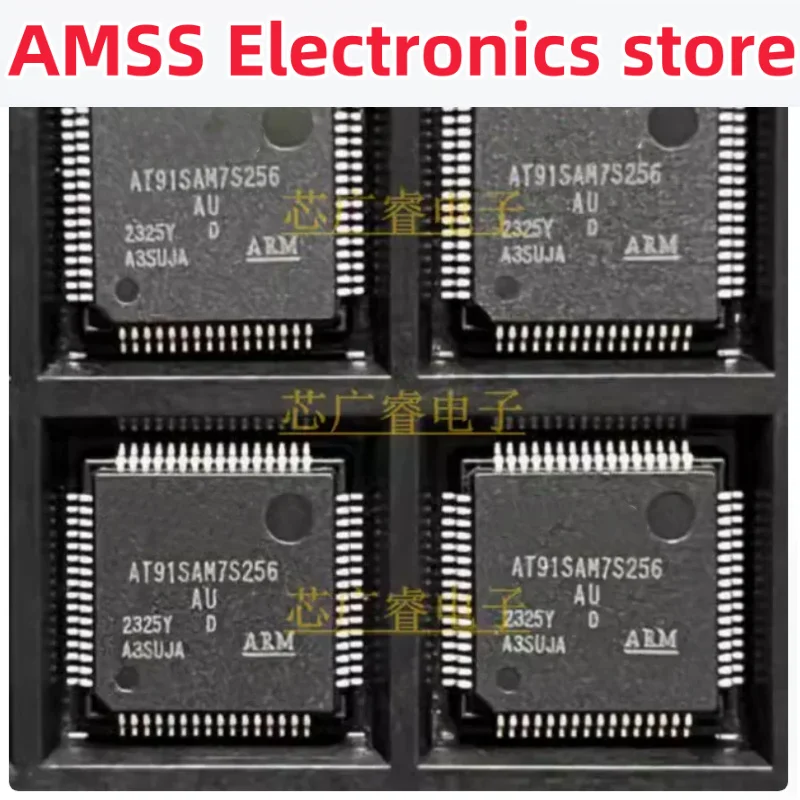 Amss 1ชิ้น/ล็อต AT91SAM7S256-AU AT91SAM7S256 91SAM7S256 AT91SAM QFP64 % ใหม่นำเข้า