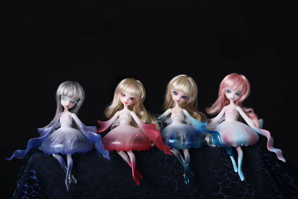 BJD SD Doll  1/8 jellyfish Joint Doll Birthday Gift Toy Gift Model Cute Doll Decoration Puppet Cloth Sister Popovy Sisters