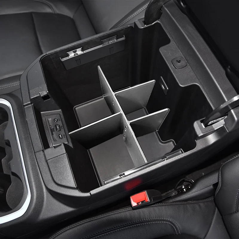 Car Glove Box Interval Storage Box For Chevy Silverado 1500/GMC Sierra 1500 2019-2023 & Silverado/GMC Sierra 2500/3500 HD 20-23