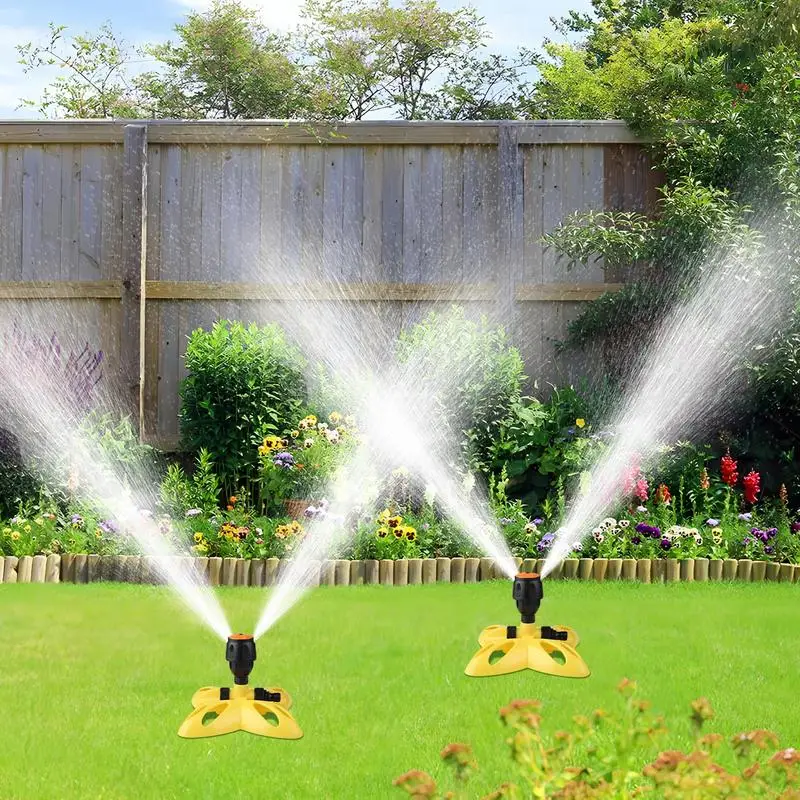 Automatic Garden Water Sprinklers Yard Sprinkler 360 Degree Rotating Quick Connect Automatic Large Area Sprinkler For Yard Lawn