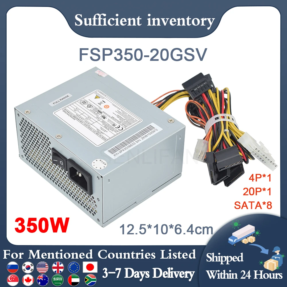 

Well Tested For Hanker POE 7916N 20Pin+4Pin+ SATA*8 350W Switching Power Supply DPS-300AB-81 FSP300-20GSV FSP350-20GSV Used