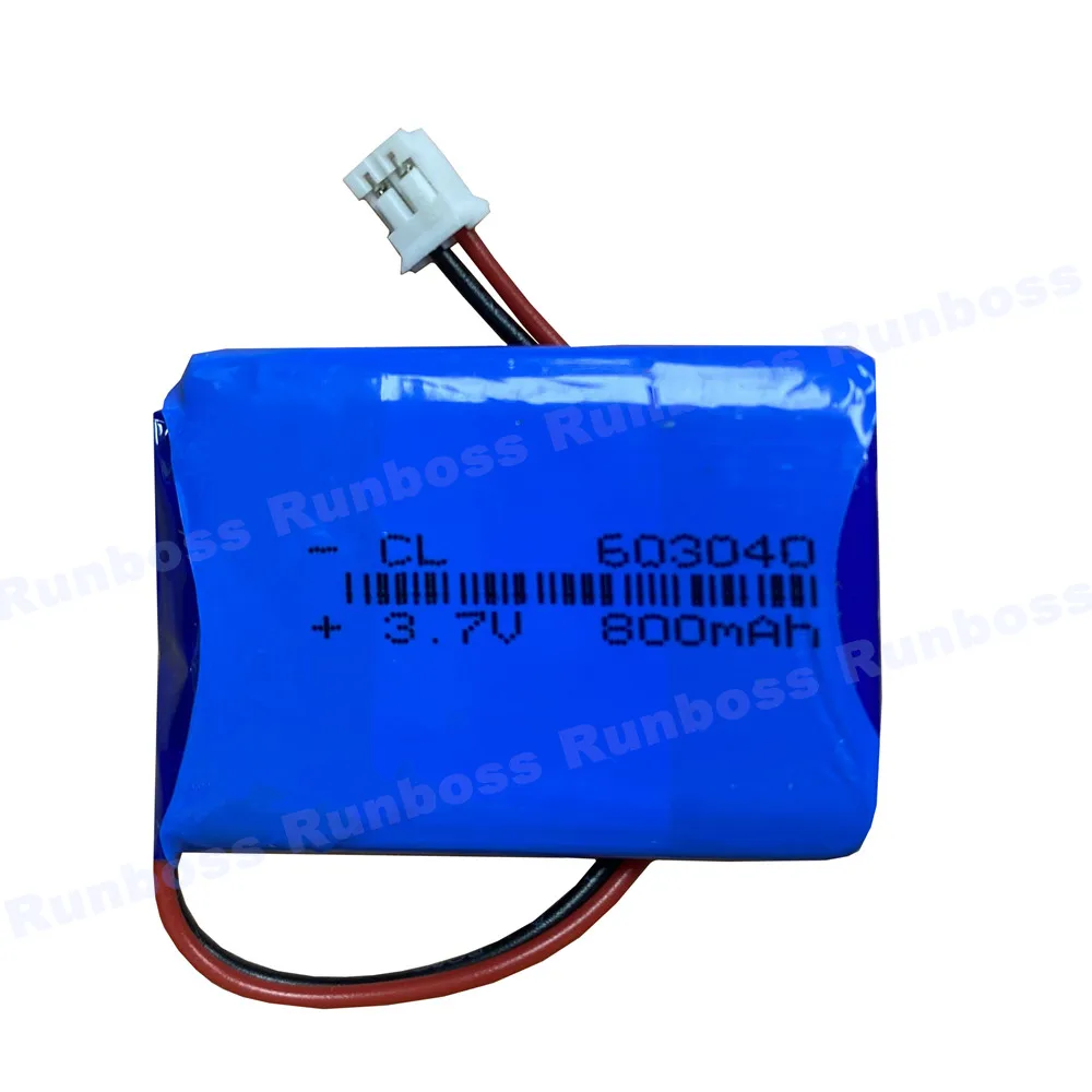 1-10PCS 603040 3.7V 800mAh Polymer Lithium Rechargeable Battery Jst PH 2.0mm 2pin Plug Massager Bluetooth Speaker Children's Toy