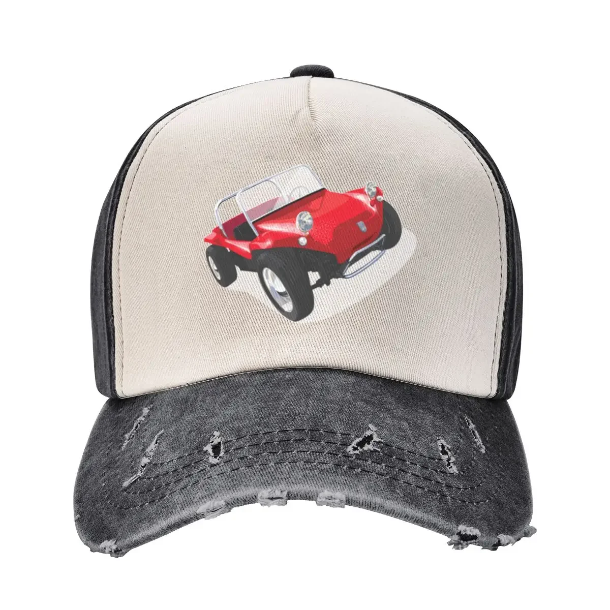 

Classic Manx beach buggy in red Baseball Cap Golf Cap Thermal Visor Sun Hat For Children Men Caps Women's