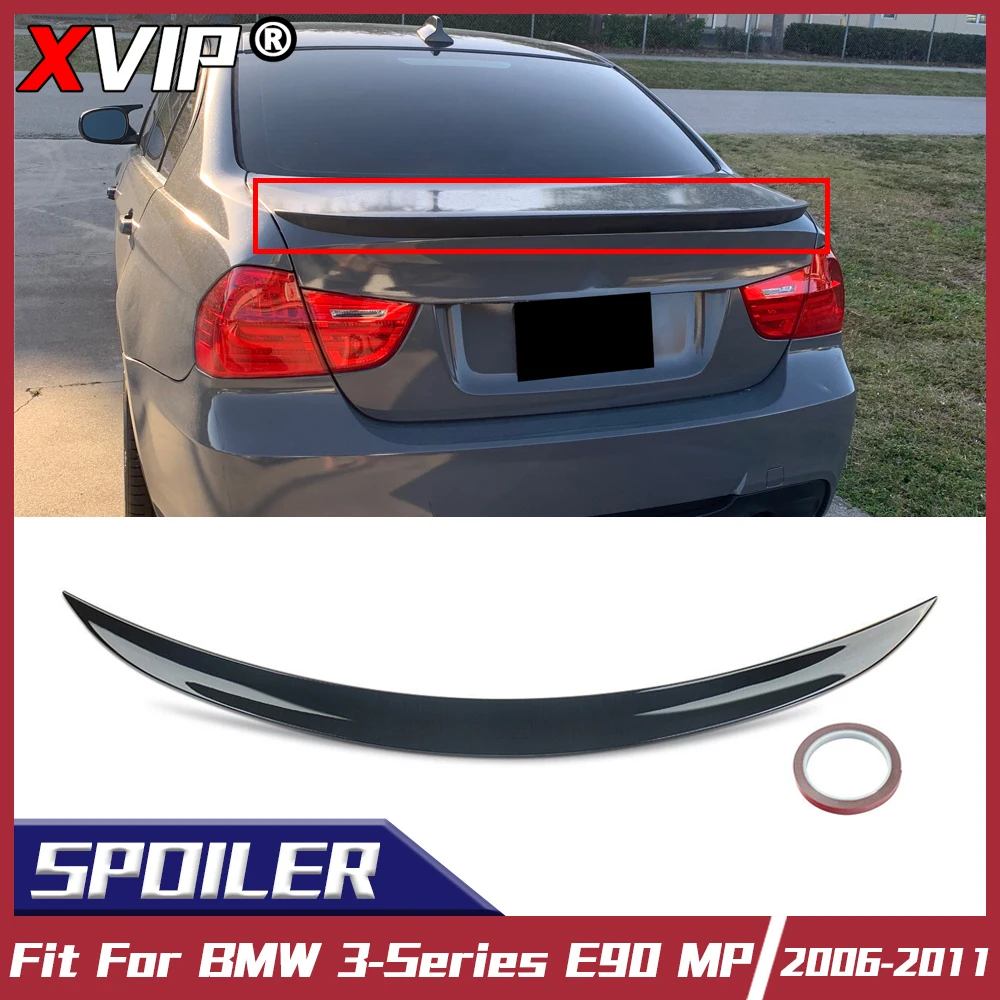 

XVIP 4-дверный МП стиль автомобильный седан из углеродного волокна вид спойлер Крылья для BMW 3 серии E90 2006-2011 задний бампер багажник на крышу спойлеры