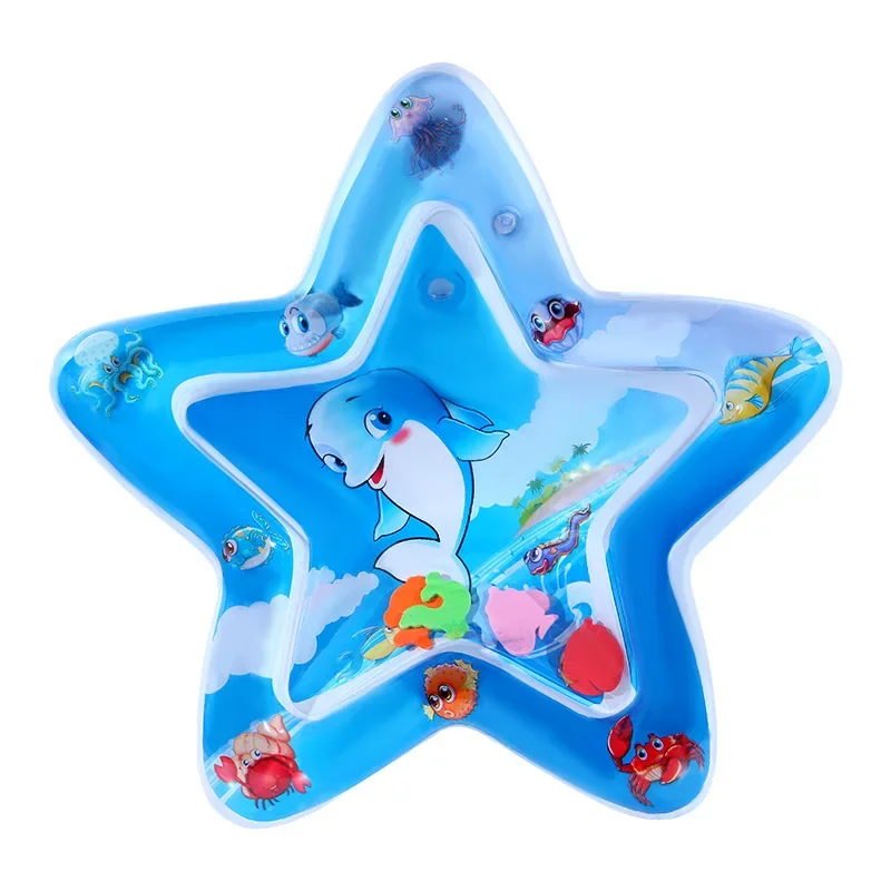 Children\'s Toys, Baby Inflatable Patting Pad, Marine Life Swimming Circle Climbing Pad, Seat Cushion Children\'s Patting Pad