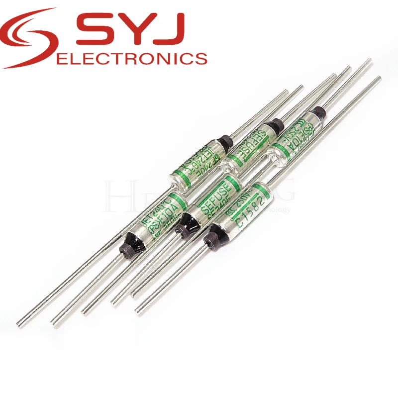 10pcs/lot SF240E Cutoffs Thermal Fuse SF240 240C 240 Celsius Degree 10A 250V In Stock