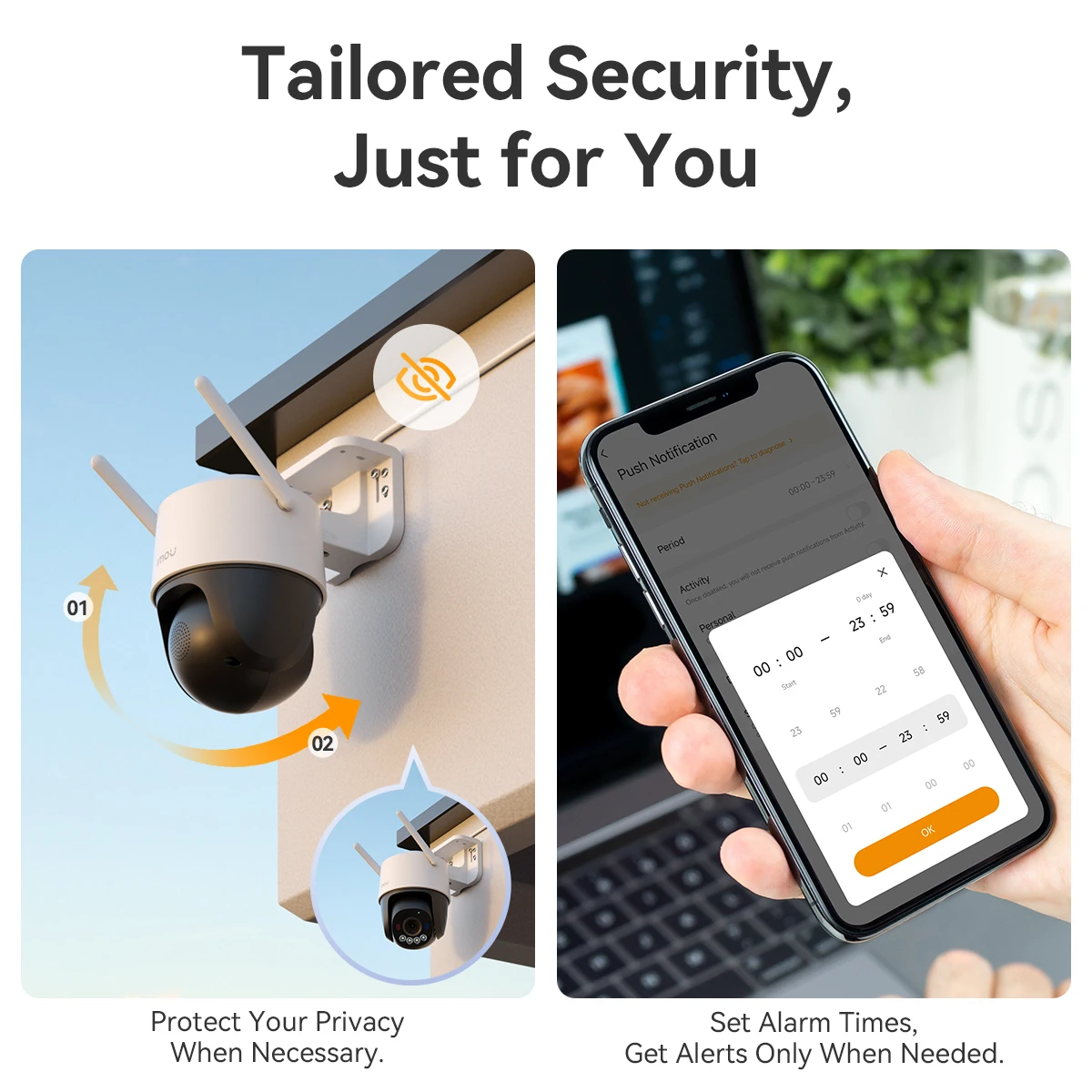 IMOU 4K كروزر SC 8MP POE أضواء التحذير الأحمر والأزرق في الهواء الطلق كاميرا PT أمن الوطن كاميرا IP AI مراقبة كشف الإنسان #5