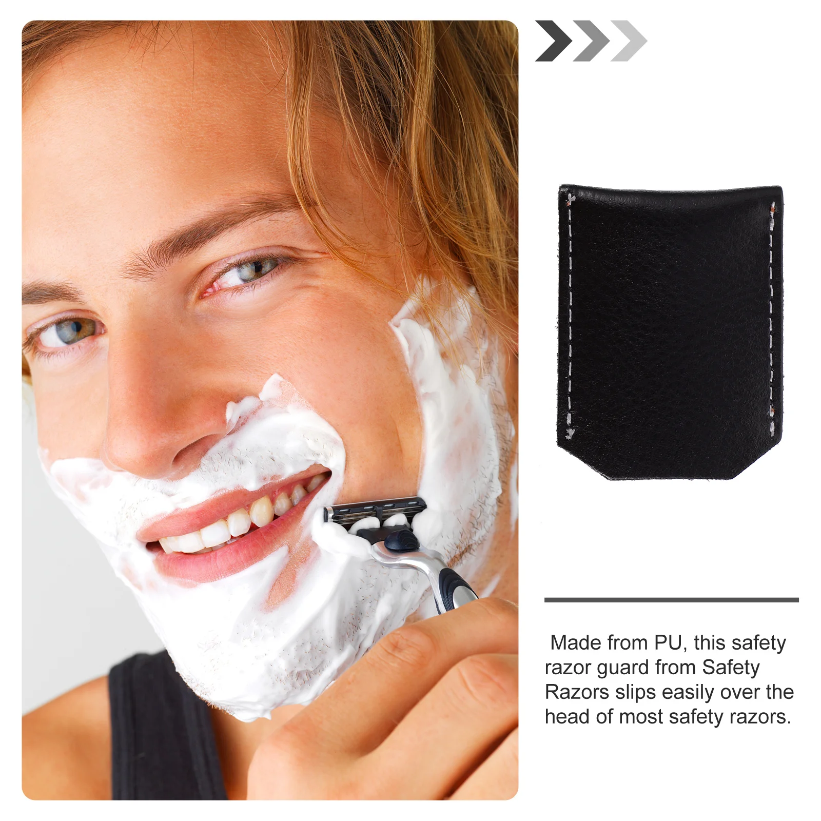 واقي حلاقة آمن للسفر من البولي يوريثان، غطاء حماية لشفرات الحلاقة، حقيبة ماكينة حلاقة للسفر، حقيبة ماكينة حلاقة آمنة #5