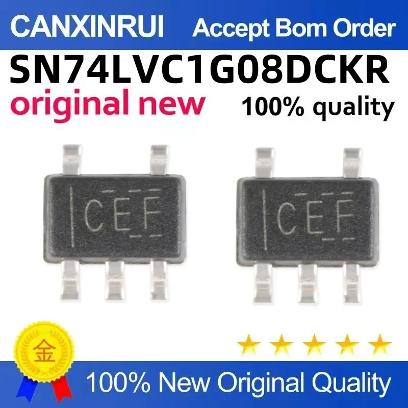 (5-100 pieces)SN74LVC1G08DCKR silk screen CE5 CE start SC70-5 logic chip integrated circuit IC
