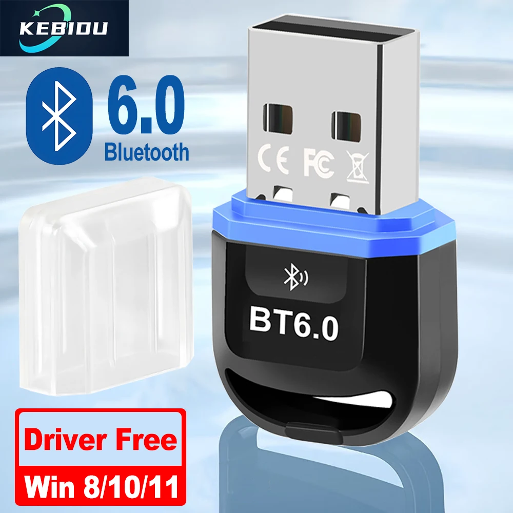 

USB Bluetooth 6.0 Adapter Wireless Audio Transmitter Receiver USB Bluetooth Dongle For Laptop Mouse Keyboard Speaker Driver Free