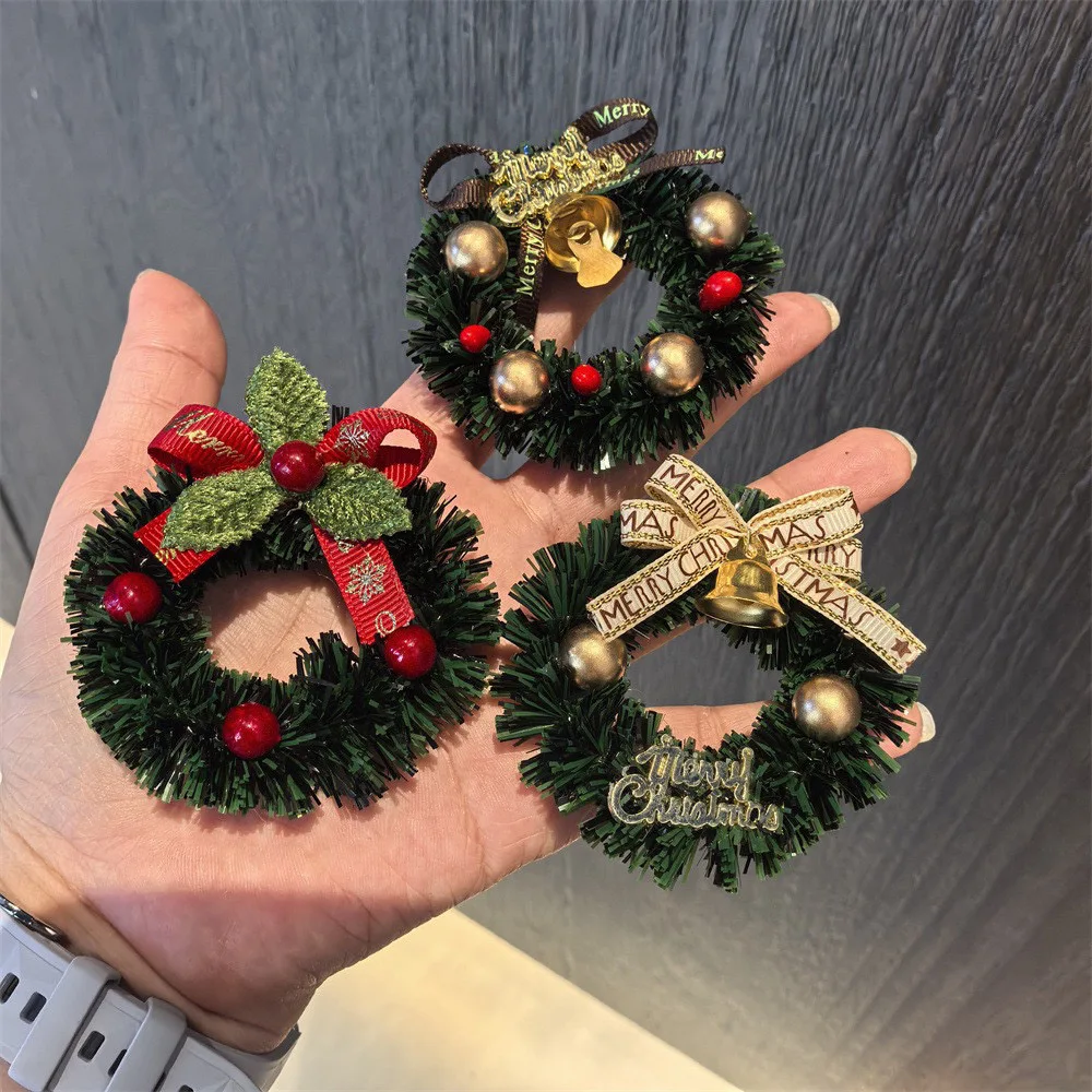 Christmas Wreath Fridge Magnet Home Decoration Coffee Machine Decor Sticker Ideal Christmas Halloween Gift