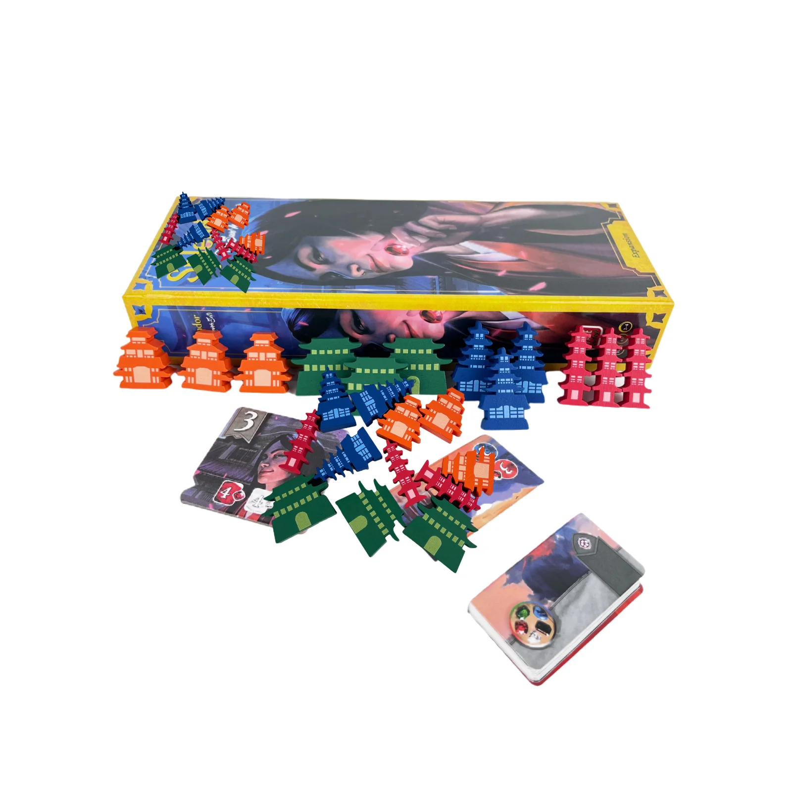 Gem Board Game Expansion: The Sun Never Set - Exquisite Wooden Accessories - Requires Base Game - Classic Strategy Game