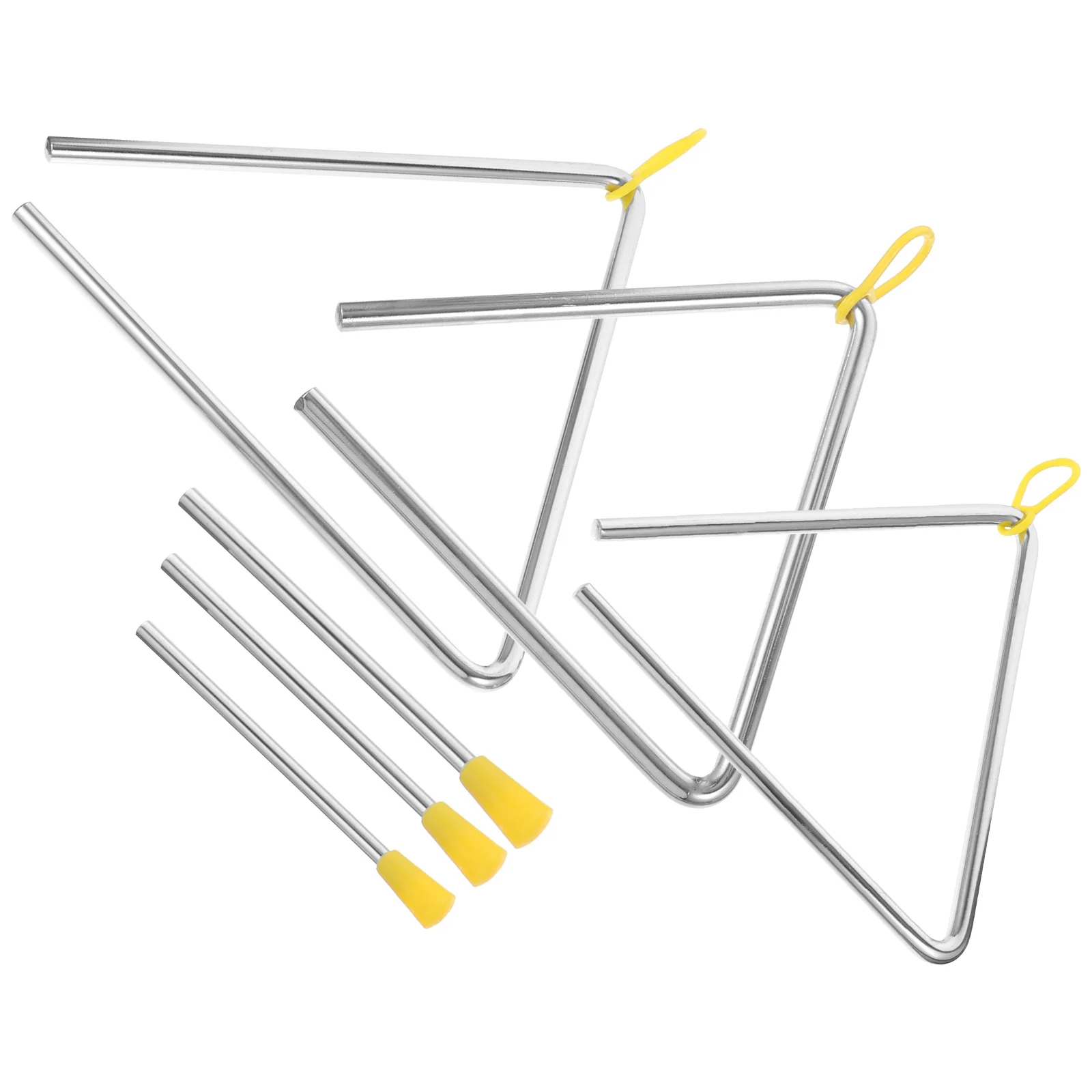 

3 set 3 Sets Iron Teaching Aids Music Instrument Kids Learning Tool Bright Clear Sound Durable Material Coordination Development
