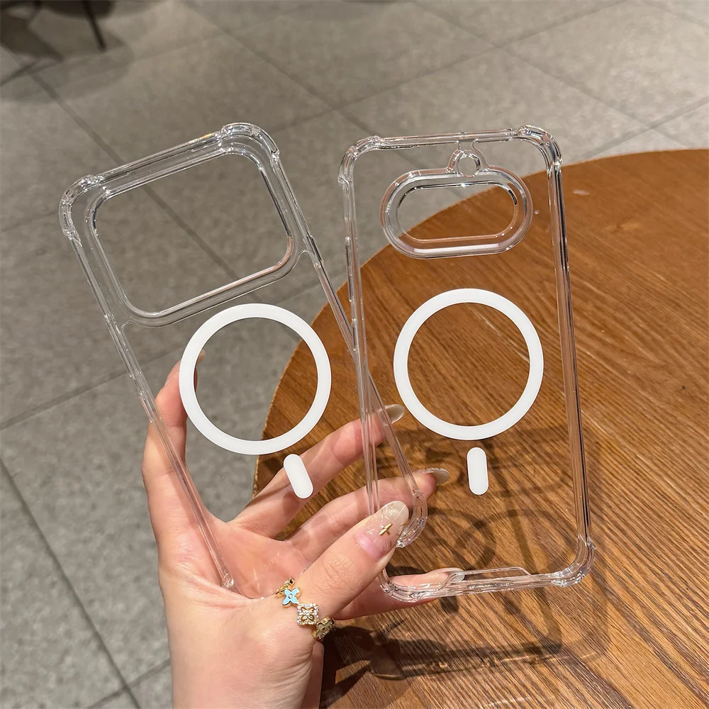 Advanced Transparent Magnetic Airbag Protective Phone Case Suitable For Nothing Phone 4A 3A  Pro 2A Plus 3 2 1 Magsafe Cover