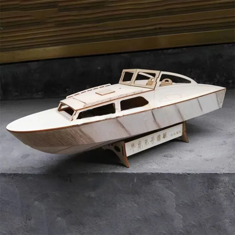 

Deep V Yacht Wooden Boat Model Kit Pinckney Yacht Wooden Handmade Assembly Boat Model Toy Customized RC Boat Kit