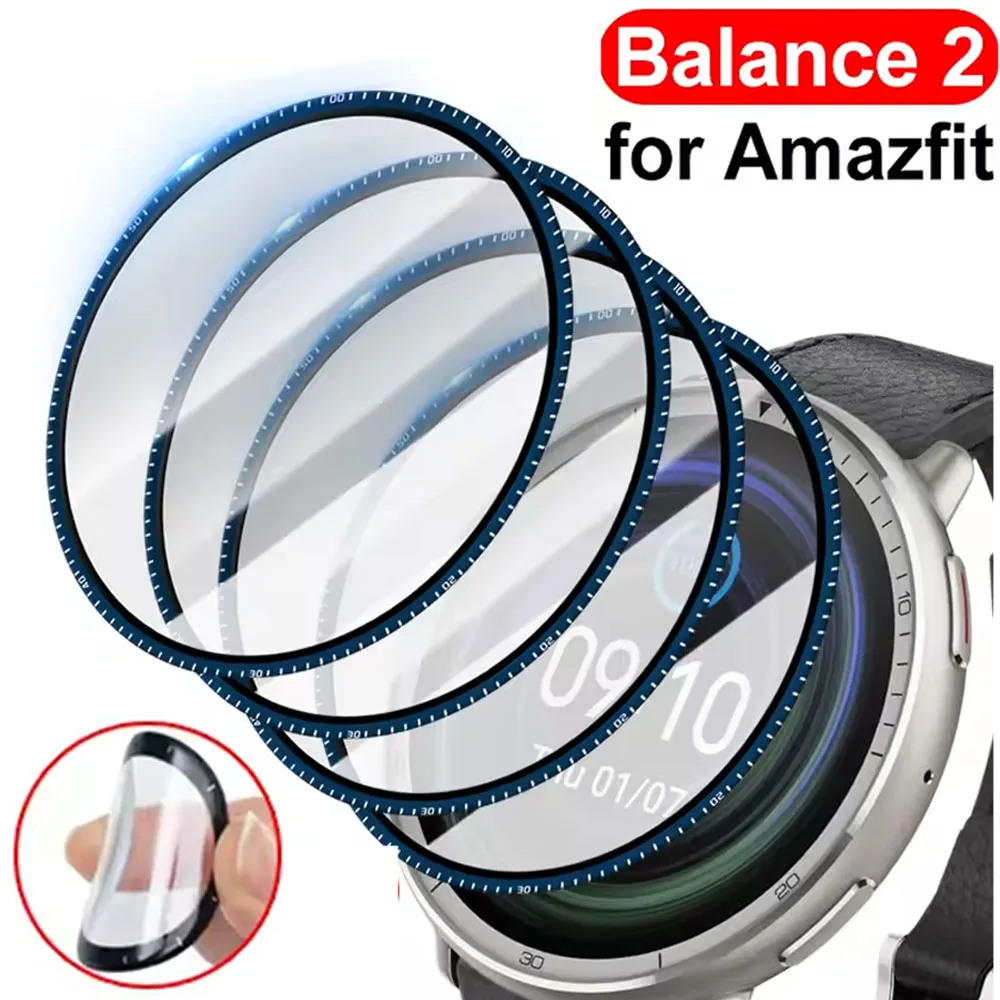 1-3PCS 3D Screen Protector for Amazfit Balance 2 Smartwatch 