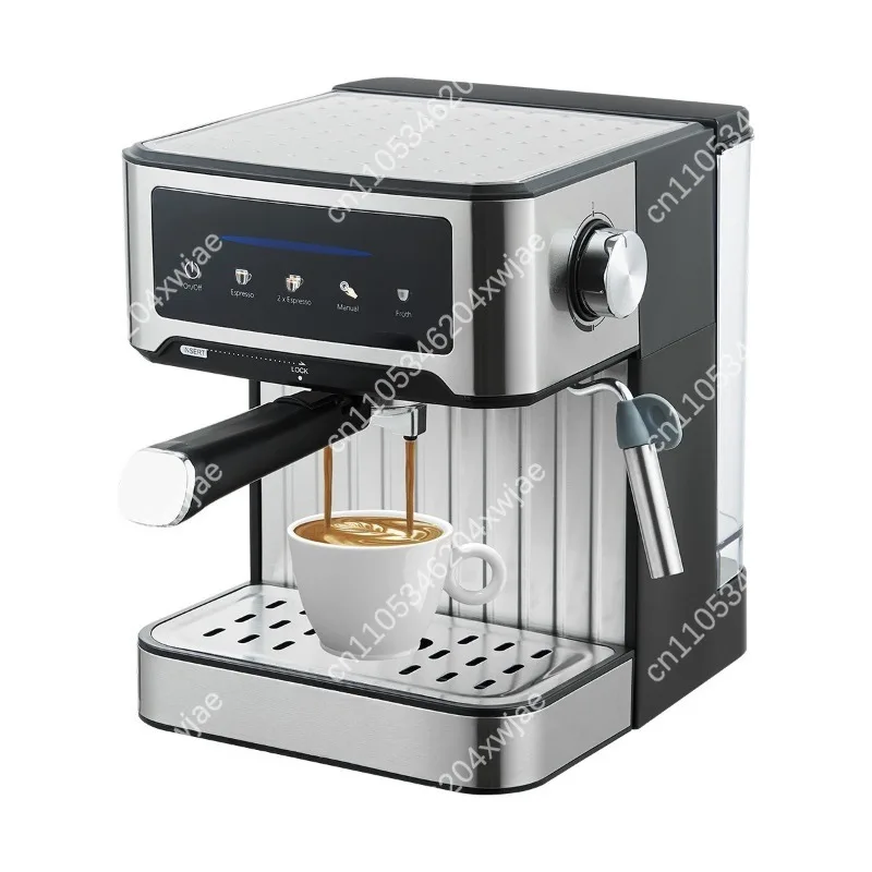 Household Semi Automatic Italian Espresso Machine All In One Coffee Brewer Built In Milk Frother For Rich Concentrate Coffee