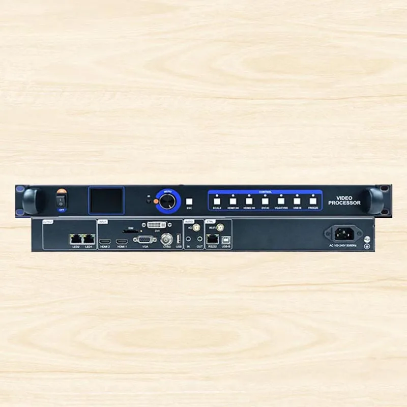 HD-VP210H Display a LED a colori Processore video Controller di sistema sincrono 2 in 1 Riproduzione USB HDMI DVI GA