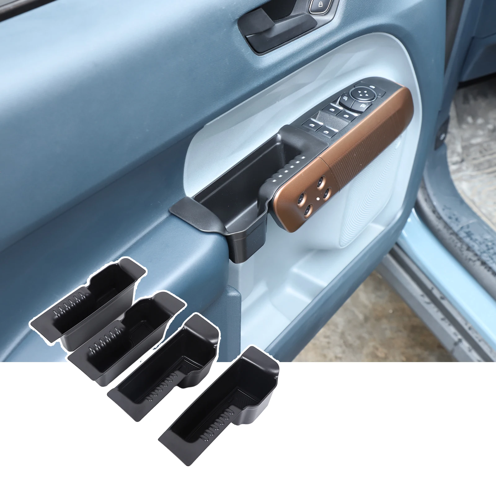 

For Ford Maverick Pickup 2022+ Car door storage box, central control armrest box storage ABS/TPE Interior accessories
