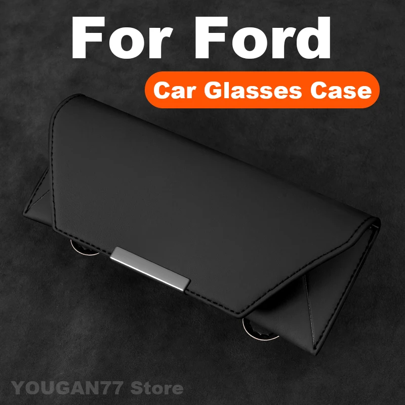 

Car Glasses Case For Ford Ranger Focus mk2 mk3 F150 Puma Explorer ST Everest Territory Maverick 2025 Universal Car Glasses Frame