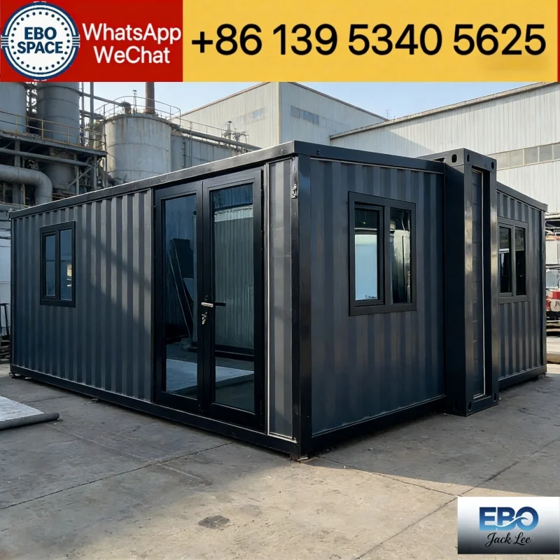 20ft 30ft 40ft Foldable Expandable House Modular Container Cabin 2-3 Bedroom Waterproof Villa