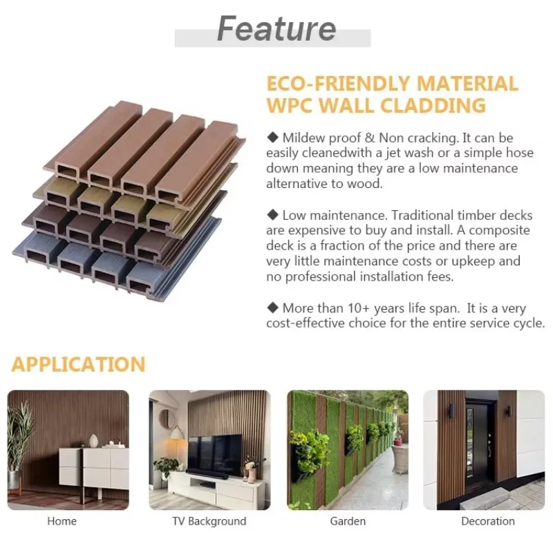 Wood design Decorative wood plastic board Plastic sound insulation Natural oak acoustic slats Outdoor wallboard