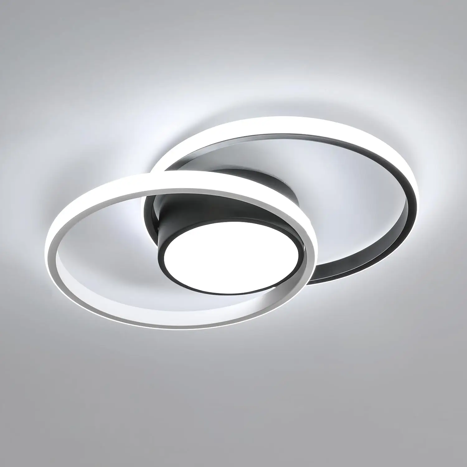 Plafonnier LED moderne, plafonnier LED rond 42 W 4725LM, plafonnier acrylique à lumière blanche 6500K de 40cm pour chambre à coucher, cuisine