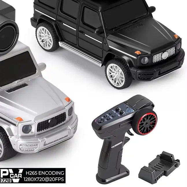 

64 Мини-RC гоночный автомобиль 6406 6406C с HD-камерой 120 ° Широкоугольное управление через приложение 2,4G 720P с двойной функцией управления для улучшенных гонок