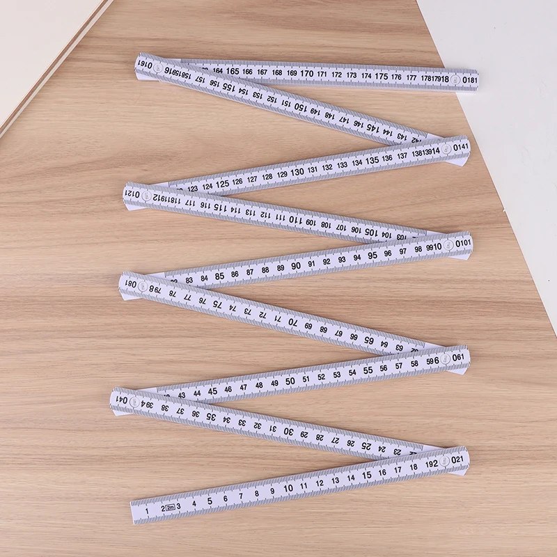 1M 2M Slide 5/10-Parts Fold Up Rulers Folding Versatile Inside Carpenter's Education Meter Lightweight Measuring Tool