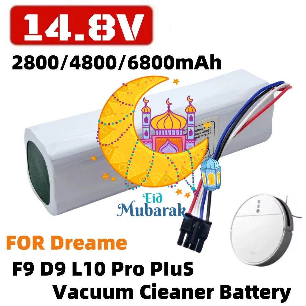 

18650 lithium ion battery pack For Xiaomi X10+ PLUS B101CN B105CN OMNI 1S Sweeping Robot 14.8V 6800mAh
