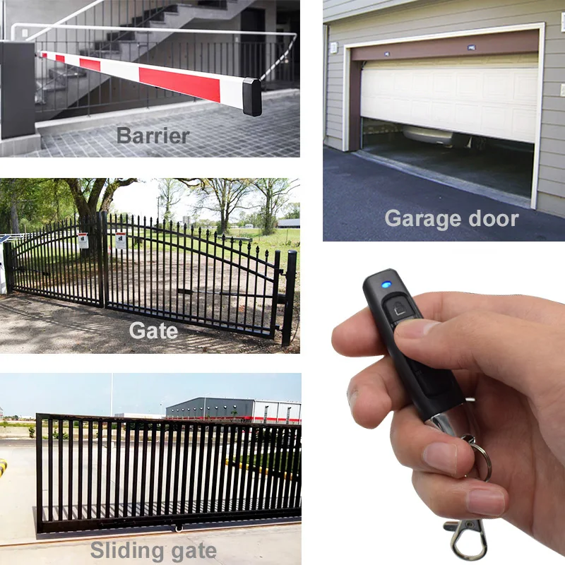 Ducati 433mhz fester Code Garagentor Fernbedienung blau grau rot