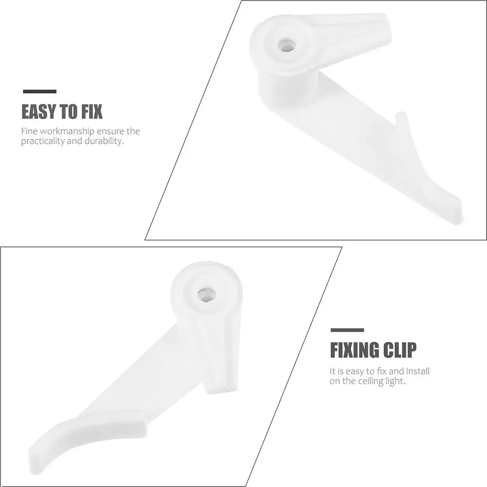 40 Sets Ceiling Light Buckle Clips for Lamp Shade Fixing – Sturdy & Wear-Resistant