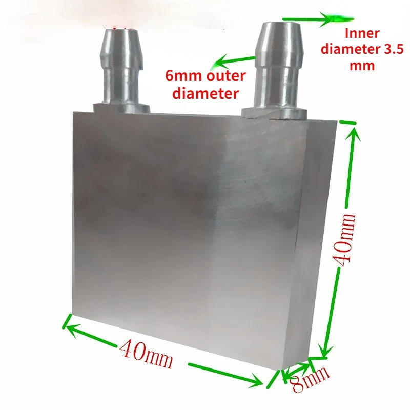 

Ультра-тонкий водяного охлаждения головки 40x30x8 мм с водяным охлаждением воды плиты Процессор Графика карты Алюминий радиатор мобильный телефон дизельный двигатель с водяным охлаждением