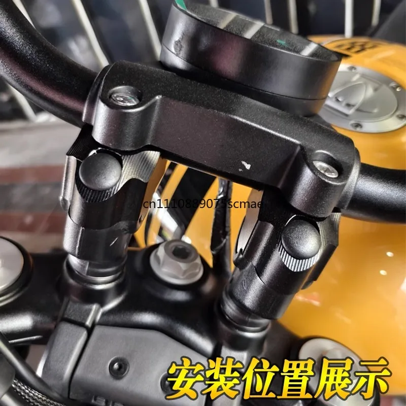 Suitable for 25-26 Jinjila 350 motorcycle handlebar heightening size, limestone 707 faucet heightening modification accessories
