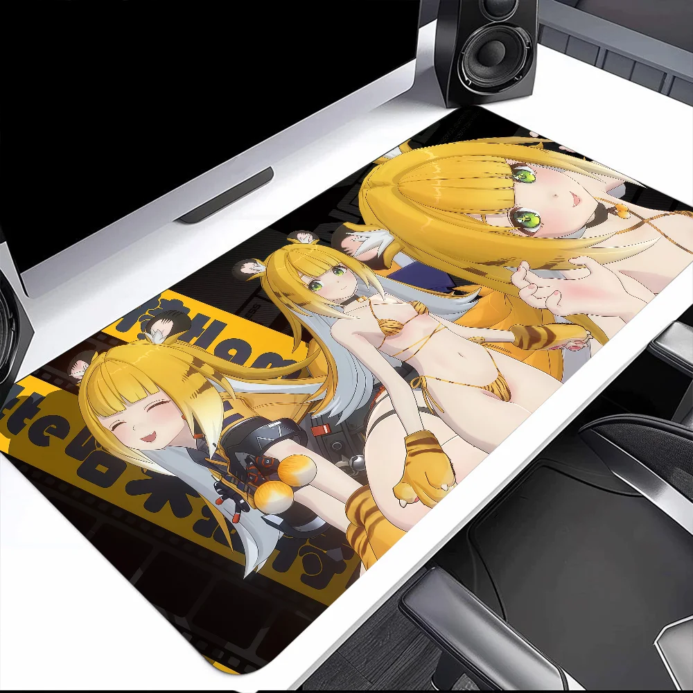 لوحة ماوس Ju Fufu Zenless Zone Zero Game q حصيرة مكتبية كبيرة لوحة مفاتيح مريحة للمكتب المطاط PC غير قابلة للانزلاق ومضادة للفرش مخصصة للمنزل