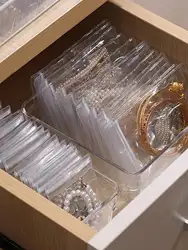 100pcs Thick Self-Sealing Transparent Pvc Jewelry Pouches For Earrings, Bracelets,Necklaces Packaging And Anti-Oxidation Storage