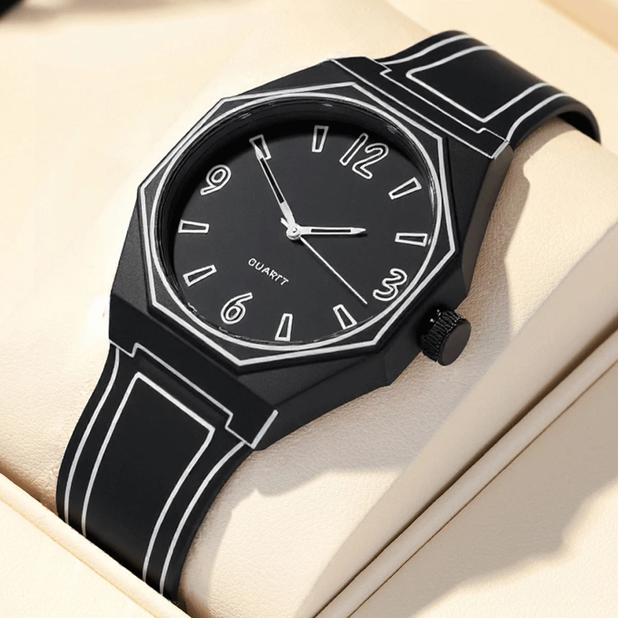 Nuevos relojes para Hombre, pulseras de silicona impermeables de negocios, relojes de cuarzo informales y a la moda para Hombre, Reloj para Hombre y adolescente