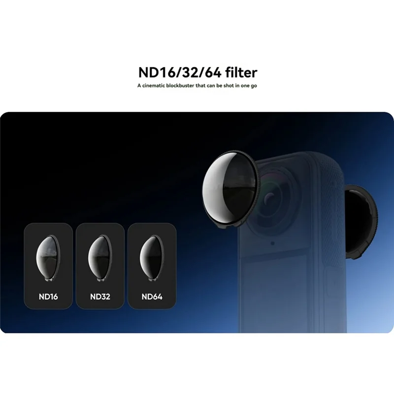طمس الحركة السينمائية لملحقات Insta 360 X5 لمرشحات Insta360 X5 ND ND ND32/ND64/ND16 مرشحات الزجاج المقسى-A79U #5
