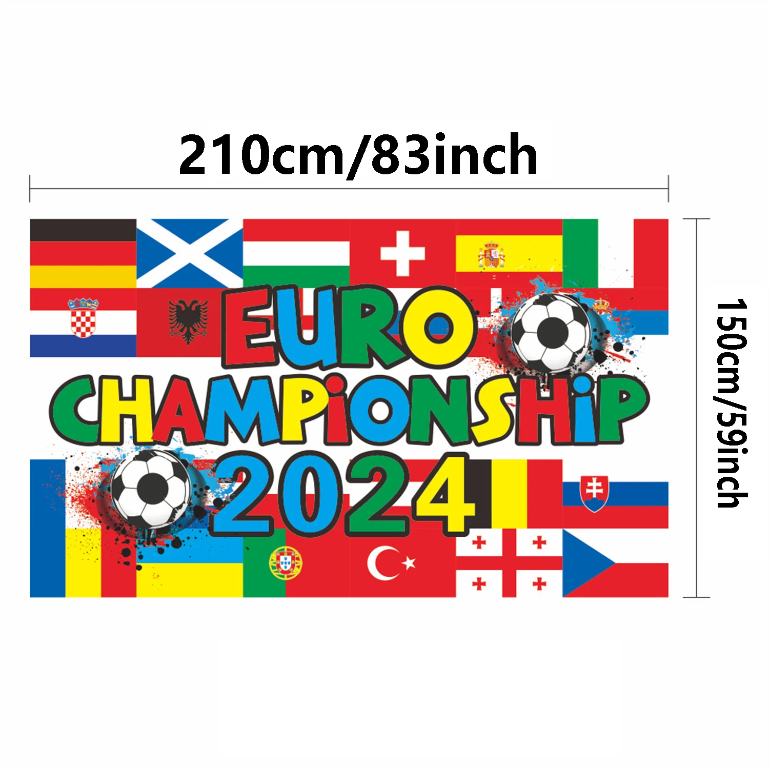 2.1 * 1.5M Vinyl Football Match Background Cloth Football Theme Birthday Party Competition Scene Background Wall Decoration